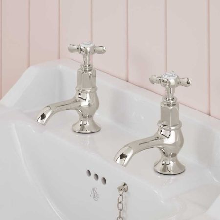 Aysgarth 1/2BSP Basin Pillar Taps X Top