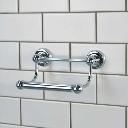 Traditional Dog Bone Toilet Paper Holder - Chrome