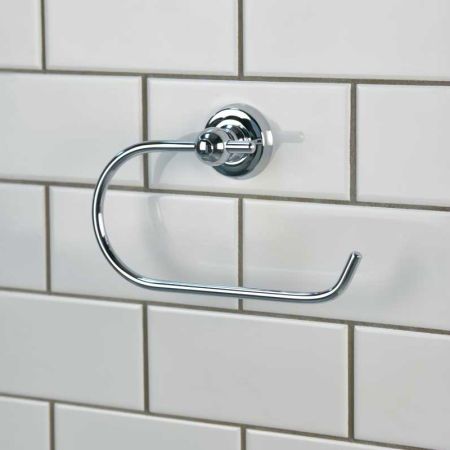 Traditional Wire Toilet Paper Holder - Chrome