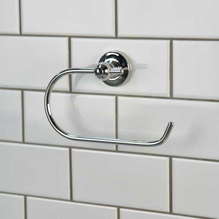 Traditional Wire Toilet Paper Holder - Polished Nickel