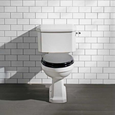 The Cast Iron Bath Company Tamar Close Coupled White Lever Toilet