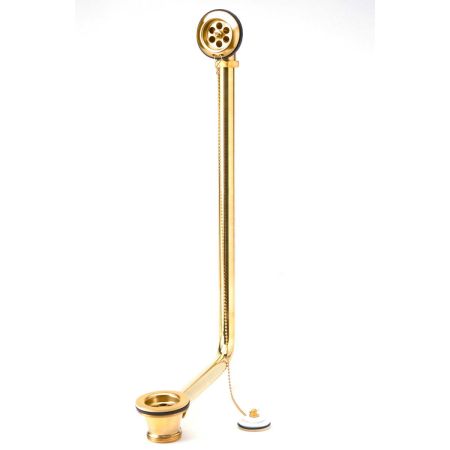 Exposed Overflow Waste - Polished Brass