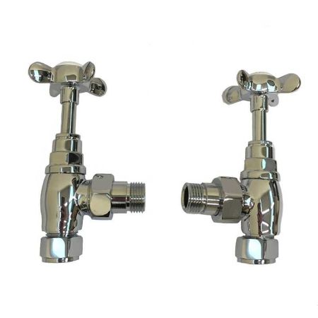 The Cast Iron Bath Company Pair of Radiator Valves 