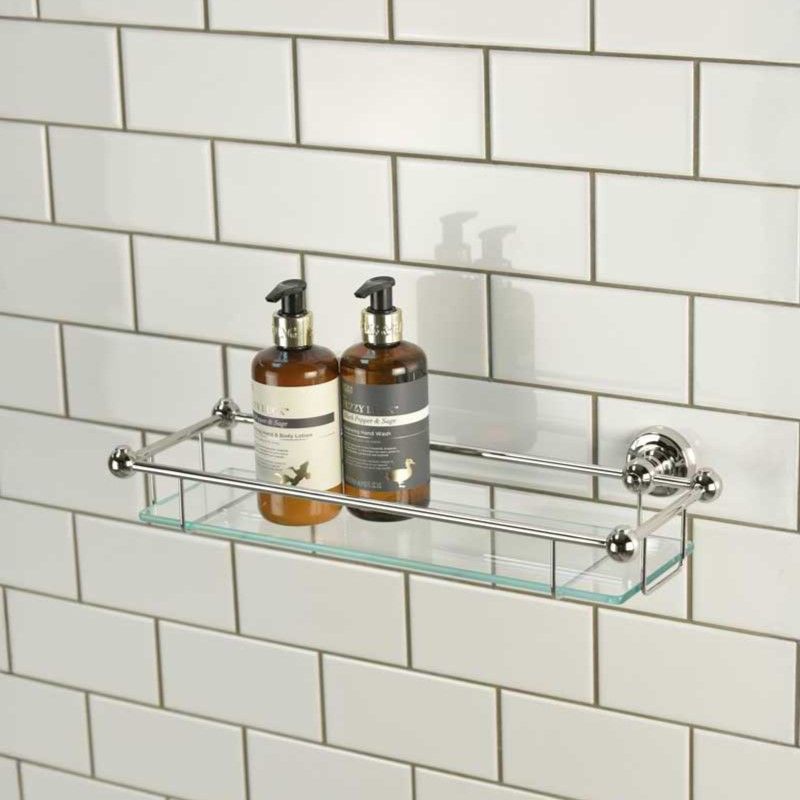 Traditional Gallery Shelf - Polished Nickel